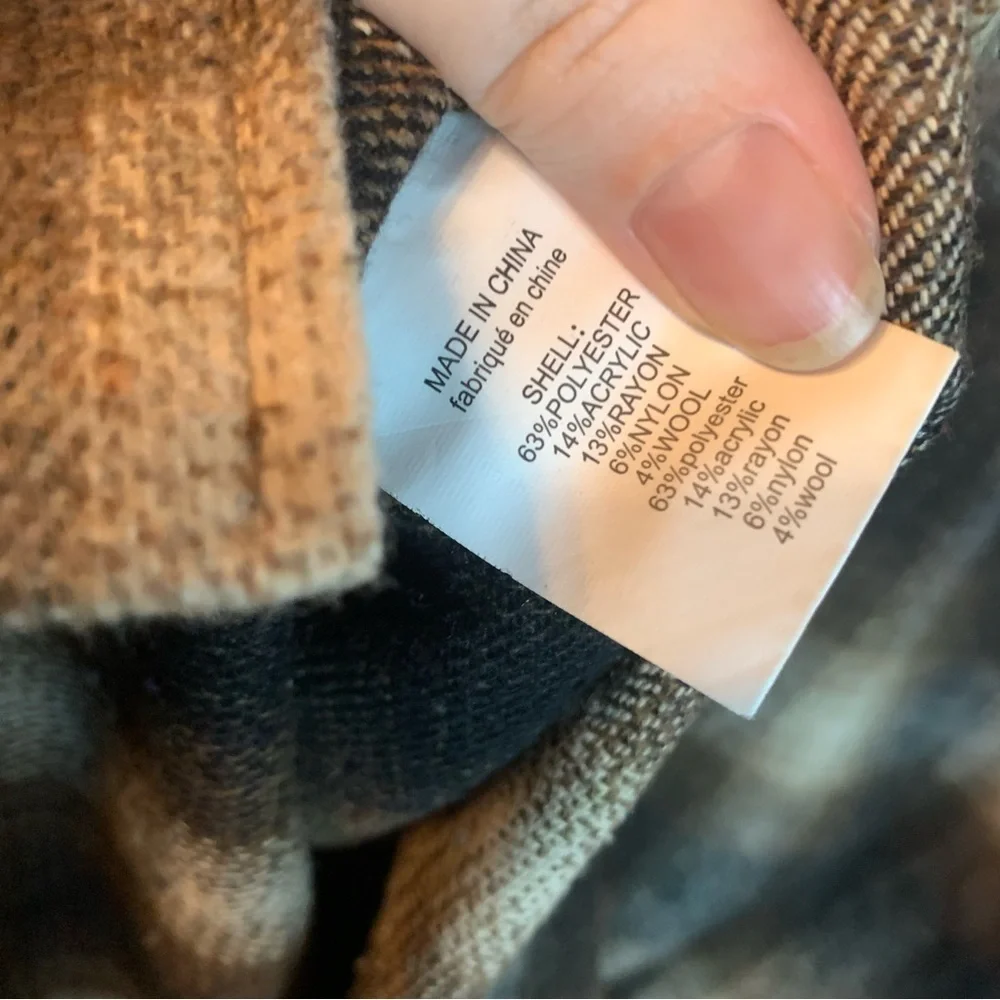 Melloday Wool Blend Brown Vest M - Picture 4 of 7